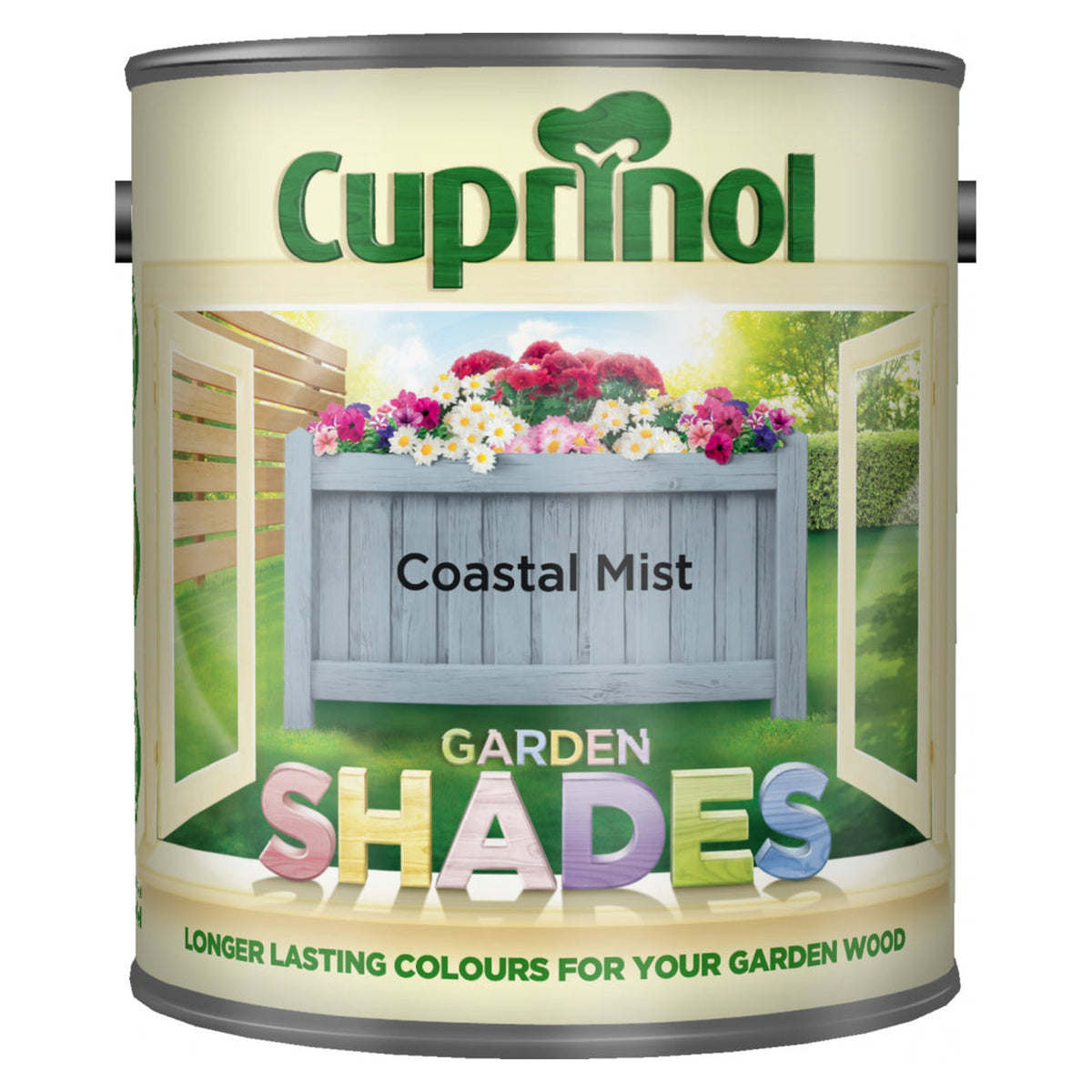 Cuprinol Garden Shades 1L tin in Coastal Mist