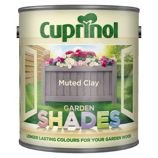Cuprinol Garden Shades 1L tin in Muted Clay