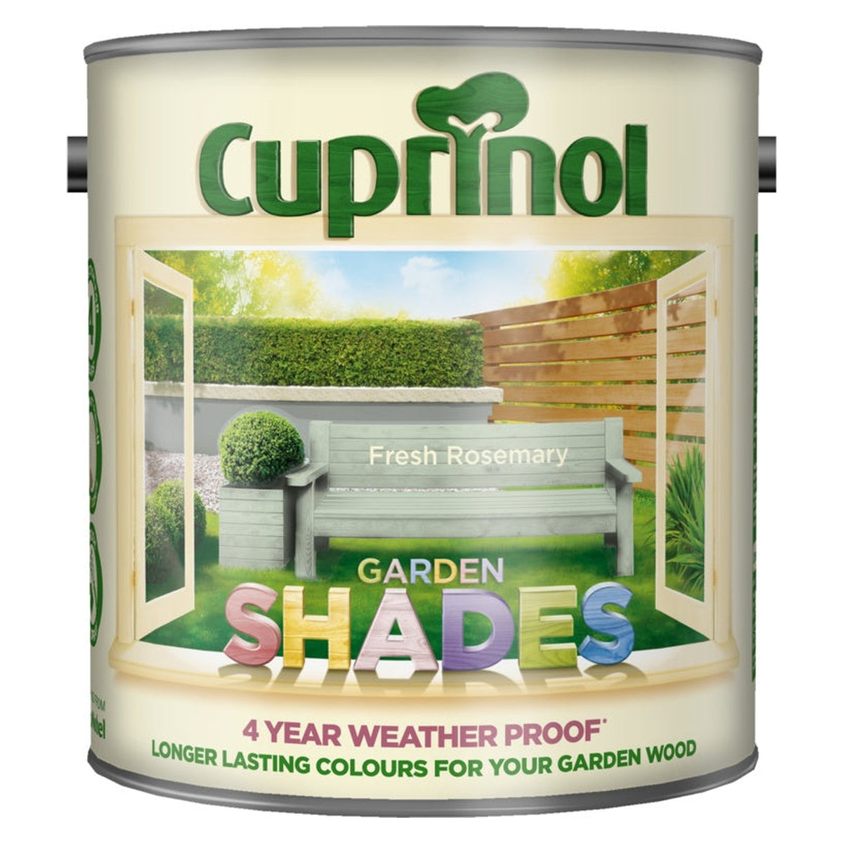 Cuprinol Garden Shades 2.5L tin in Fresh Rosemary