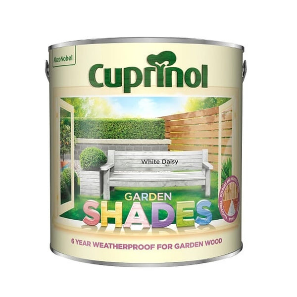 Cuprinol Garden Shades 2.5L tin in White Daisy