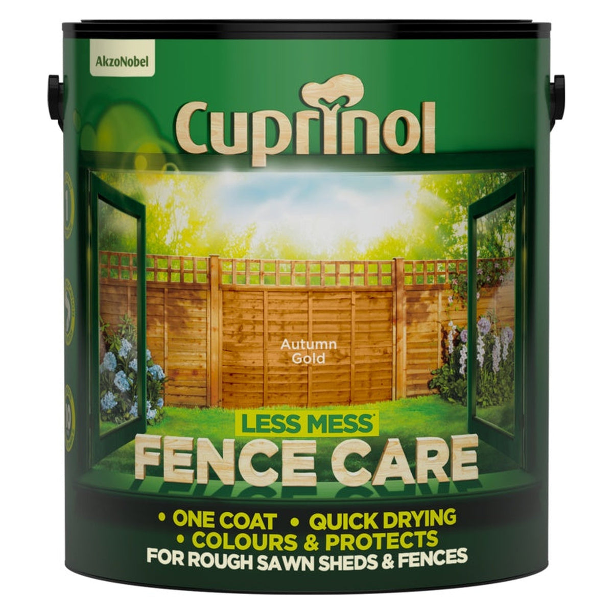 Cuprinol Less Mess Fence Care 6L Autumn Gold