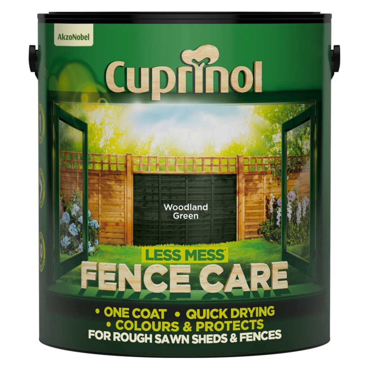 Cuprinol Less Mess Fence Care 6L in Woodland Green