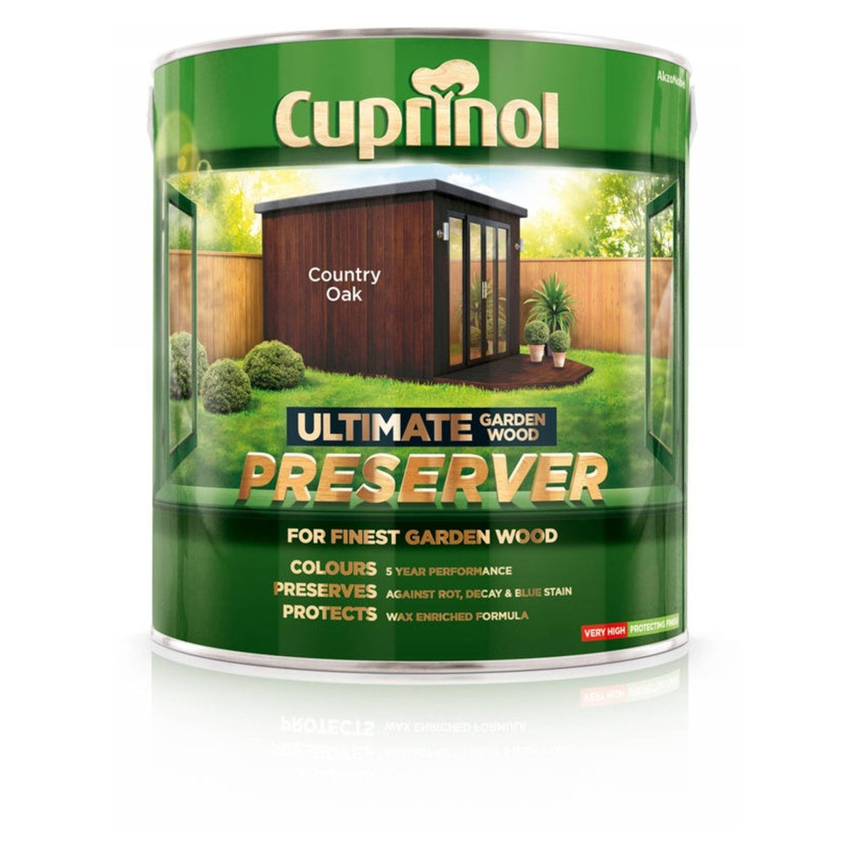 Cuprinol Ultimate Garden Wood Preserver 4L in Country Oak