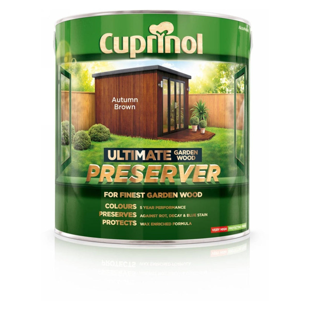 Cuprinol Ultimate Garden Wood Preserver 4L in Autumn Brown