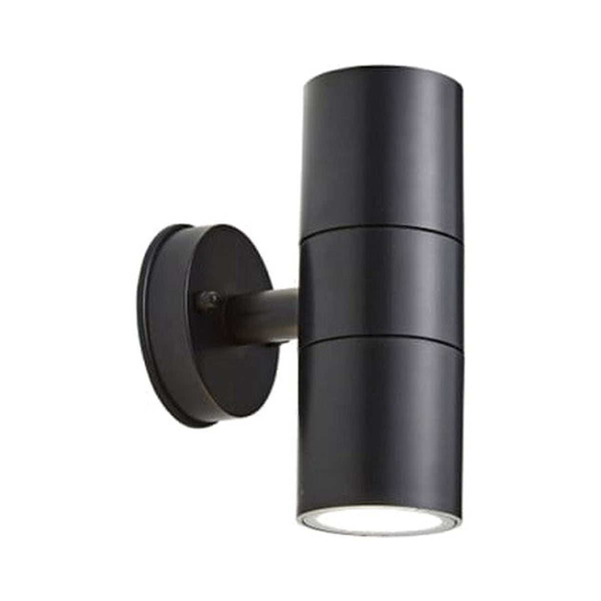 Coast Neso Twin GU10 Up and Down Wall Light Black IP44