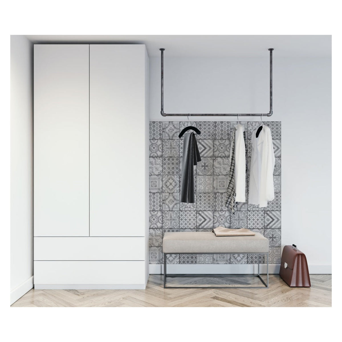 d-c-fix Ceramics 3D Moroccan tile wallpaper roll, view 2