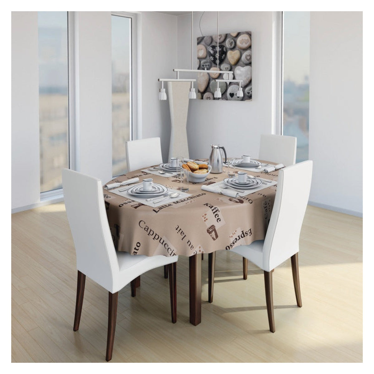 d-c-fix Manhattan Cappuccino Caramel tablecloth 20m roll, view 2