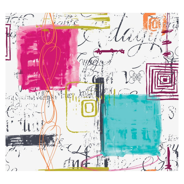 d-c-fix Manhattan Lesley turquoise and pink tablecloth roll