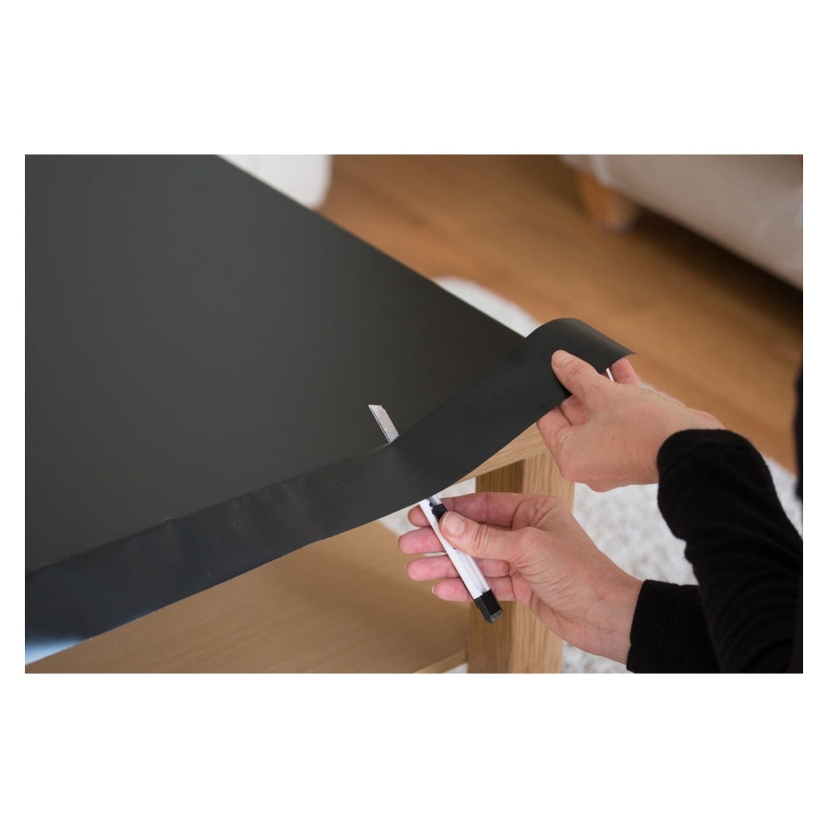 d-c-fix matt black self adhesive film roll 45cm x 15m, view 2