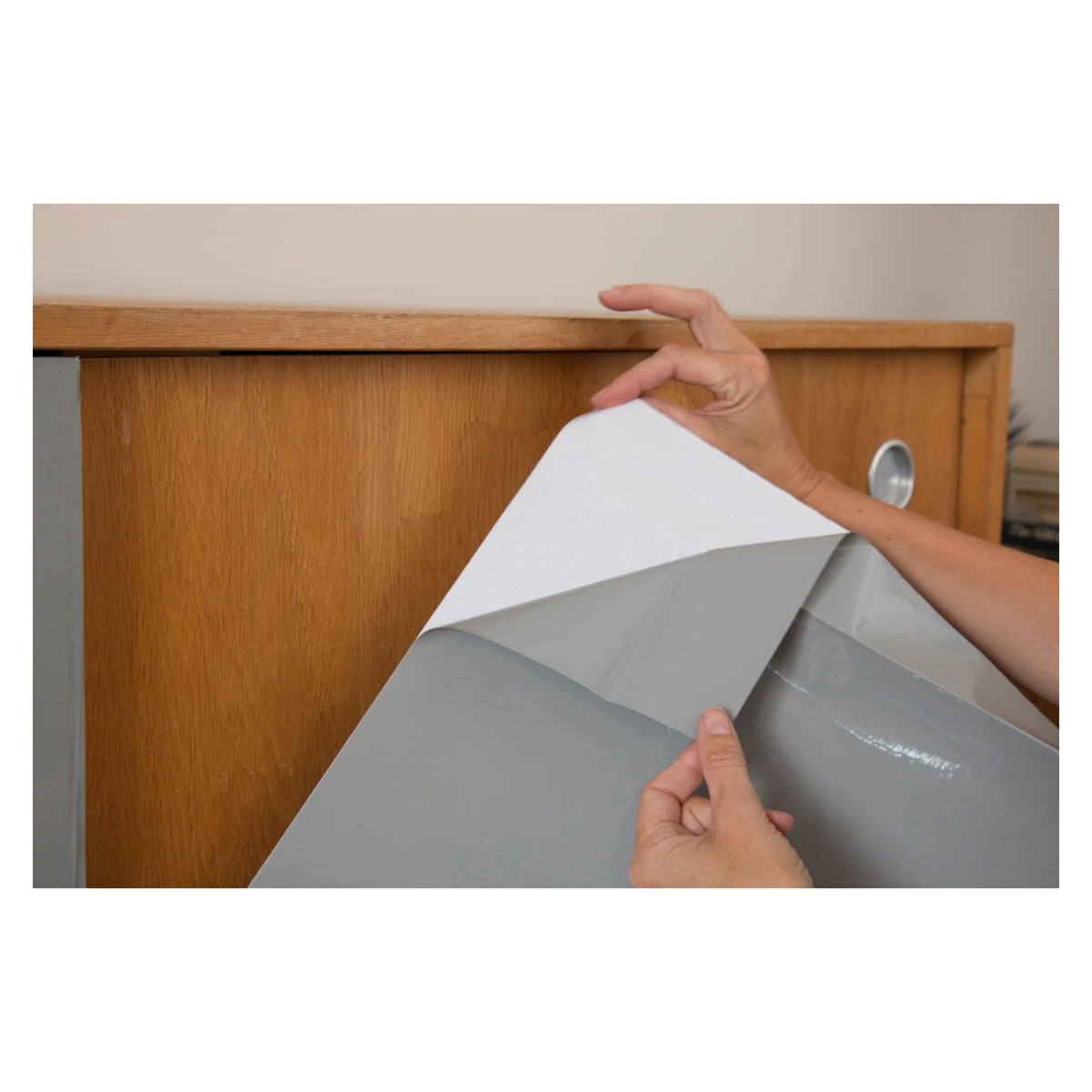 d-c-fix glossy grey self adhesive film roll 45cm x 15m, view 2