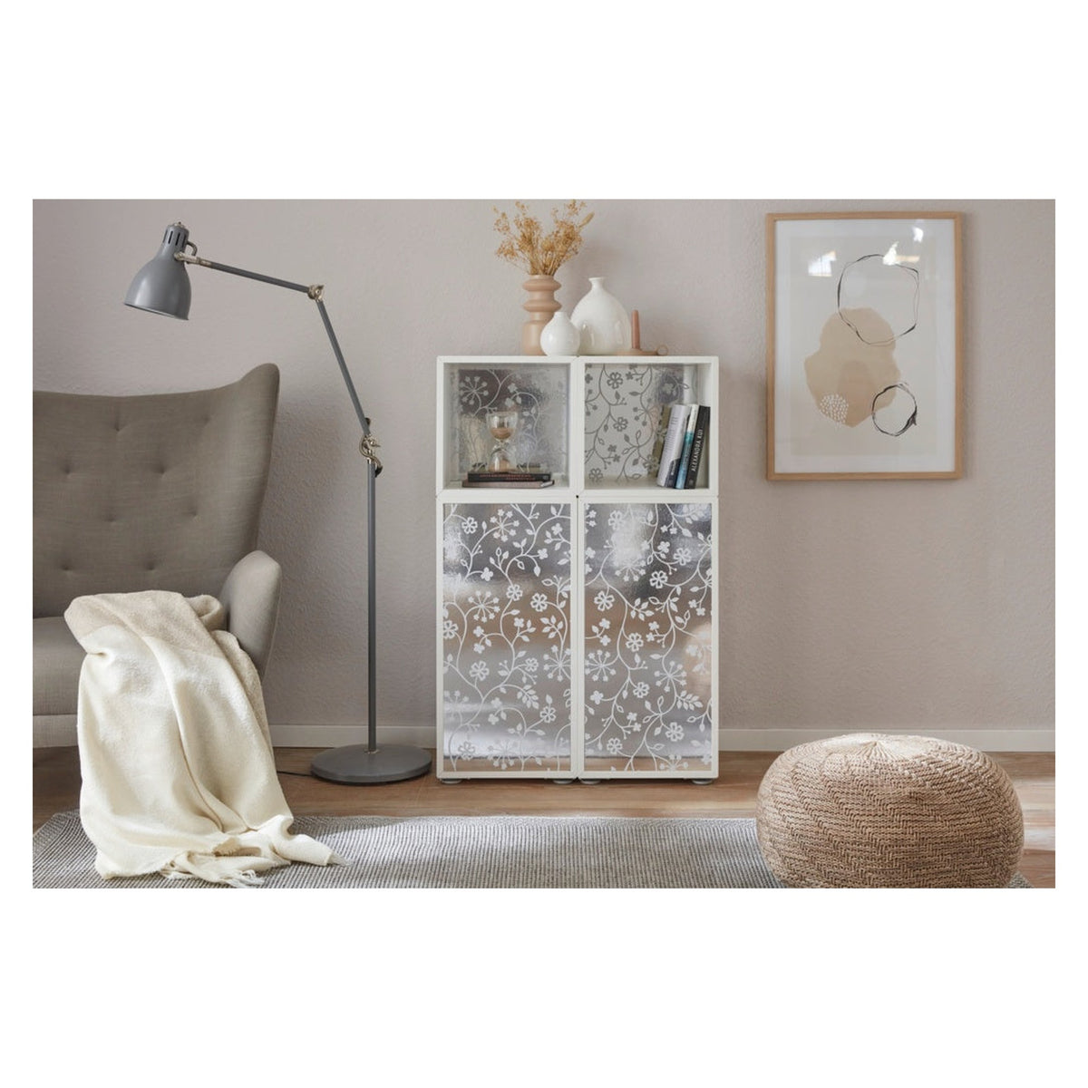 d-c-fix metallic flower tendril self-adhesive film, view 5