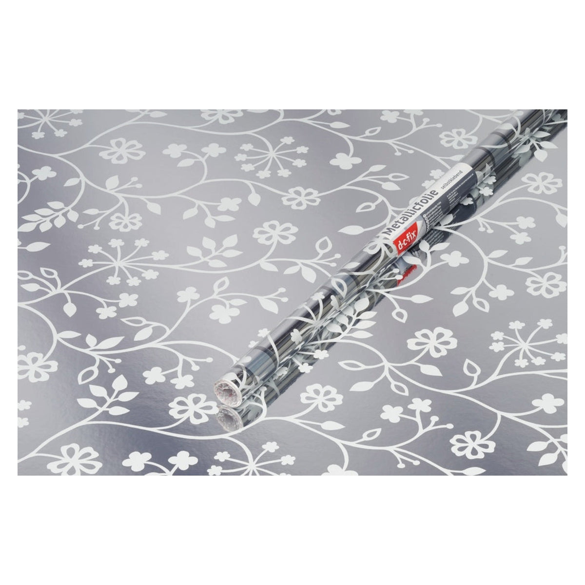 d-c-fix metallic flower tendril self-adhesive film 67.5cm x 1.5m