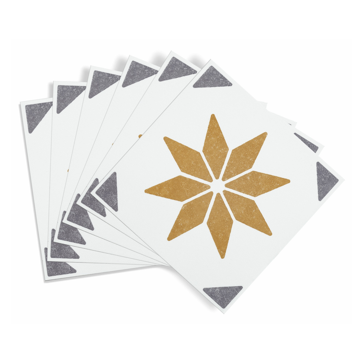Pack of 6 d-c-fix Alia Gold self adhesive wall tiles