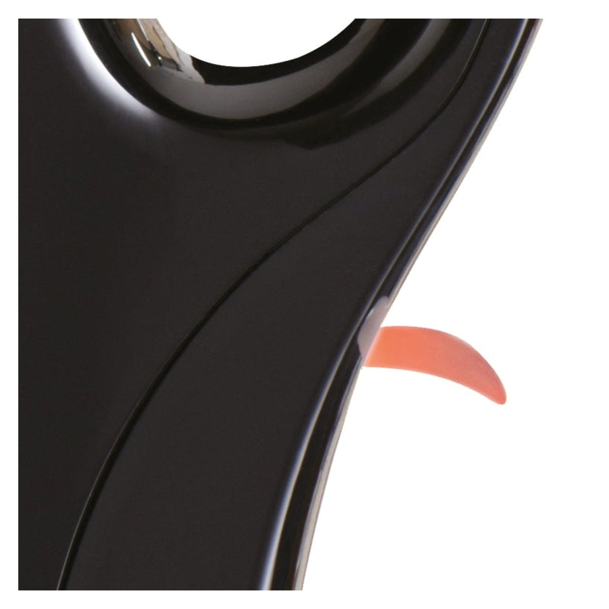 Daewoo 1.7L black plastic kettle, view 5