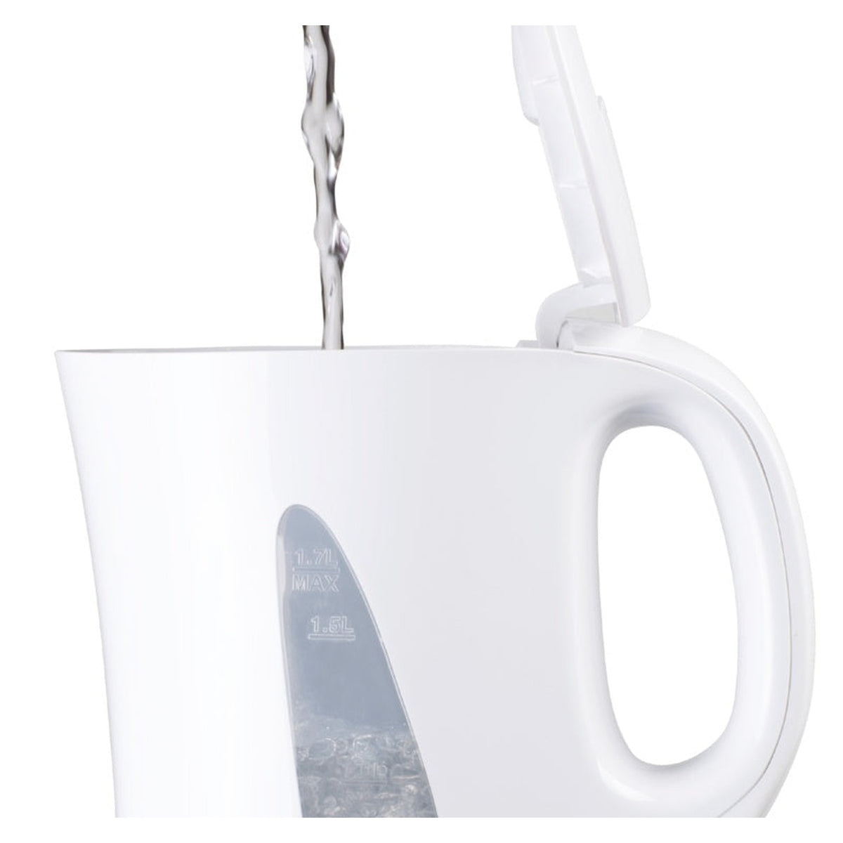 Daewoo 1.7L white plastic kettle, view 6