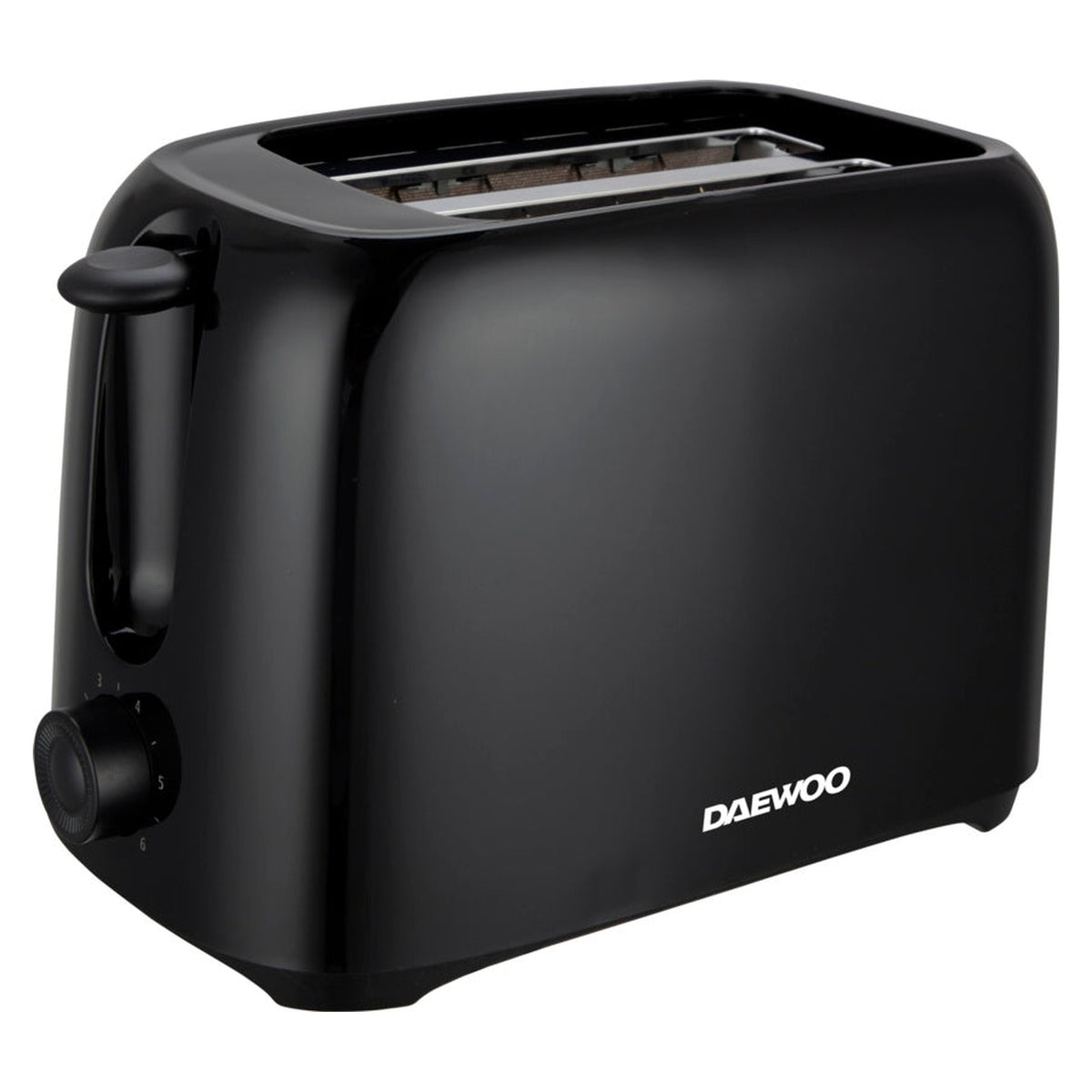 Daewoo black 2 slice toaster, view 2