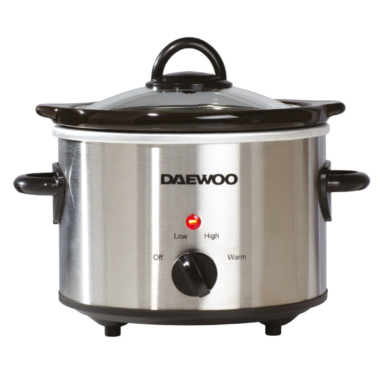 Daewoo 1.5L stainless steel slow cooker, view 2