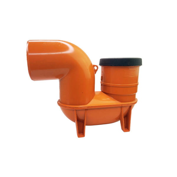 Davant 110mm underground single socket lowback P trap