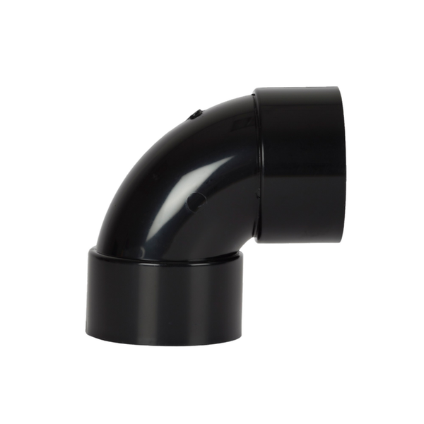 Davant 32mm black solvent weld swept bend 92.5 degree