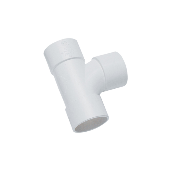 Davant 32mm white solvent weld swept tee 92.5 degree