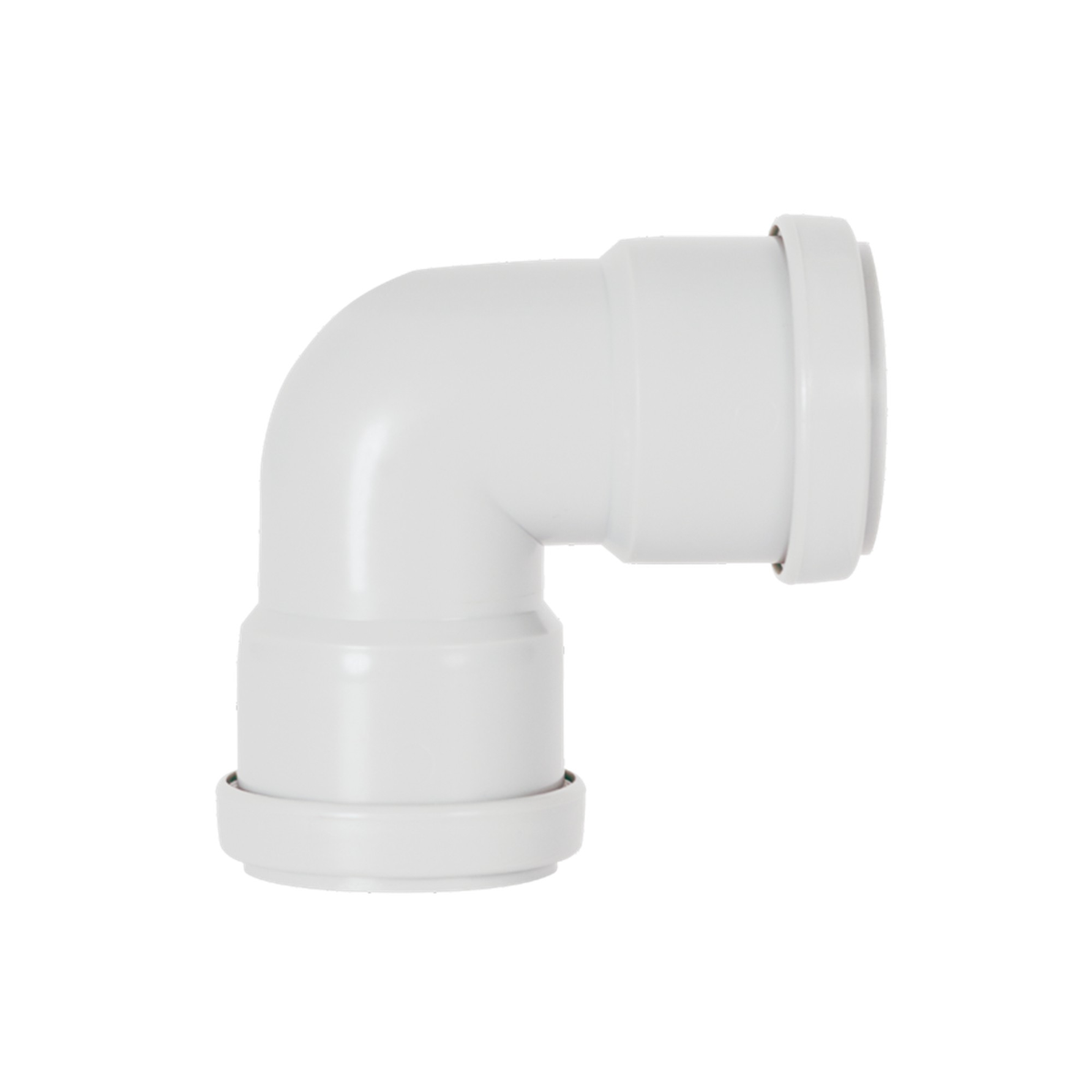 Davant 32mm push fit 90 degree knuckle bend, white