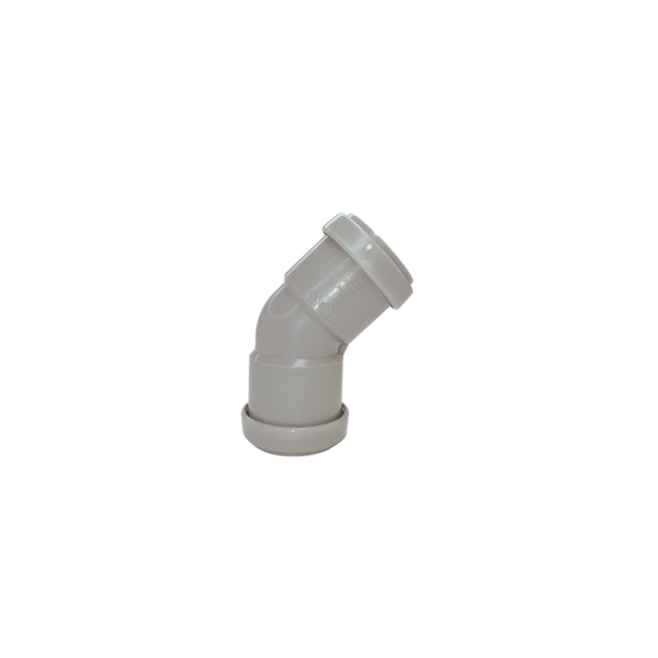 Davant grey 40mm push fit 45 degree waste bend