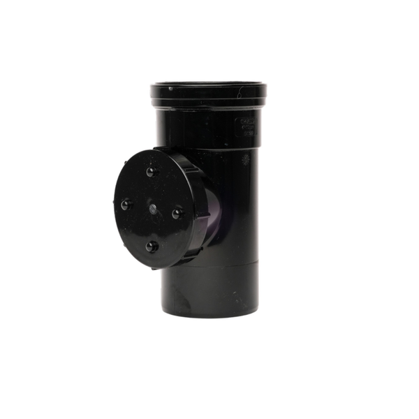 Davant 110mm black single socket access pipe