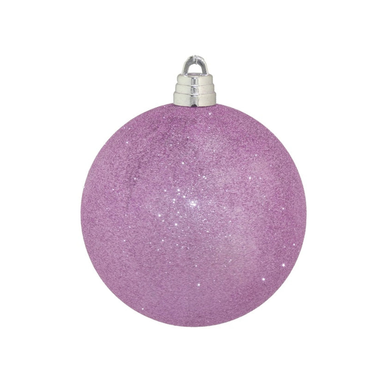 Davies Products 15cm lilac glitter Christmas bauble