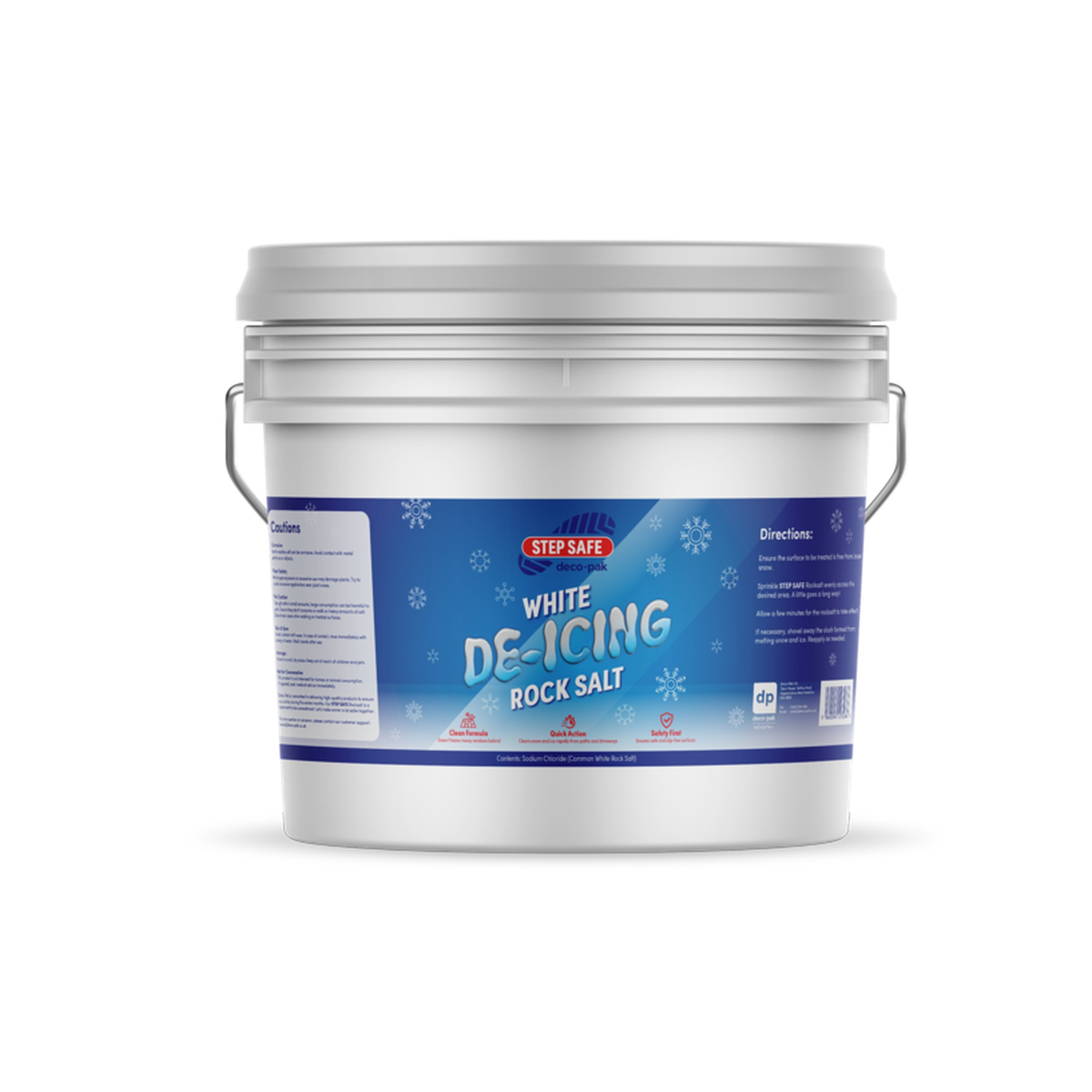 Deco-Pak white rock salt 3kg mini tub