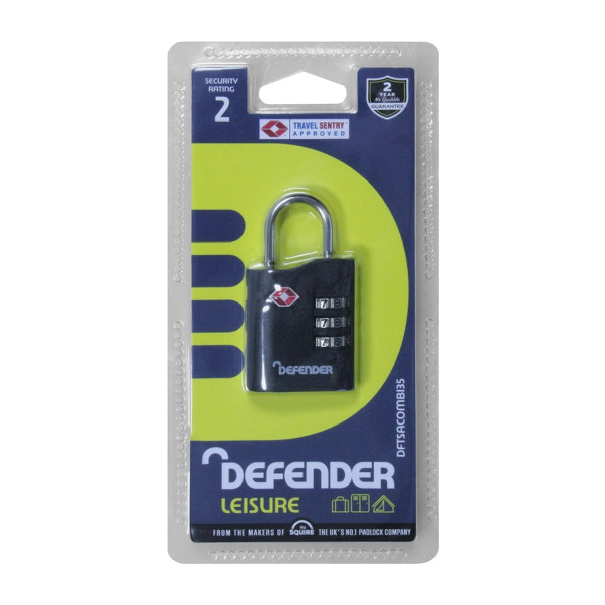 Defender 35mm recodable combination padlock, view 2