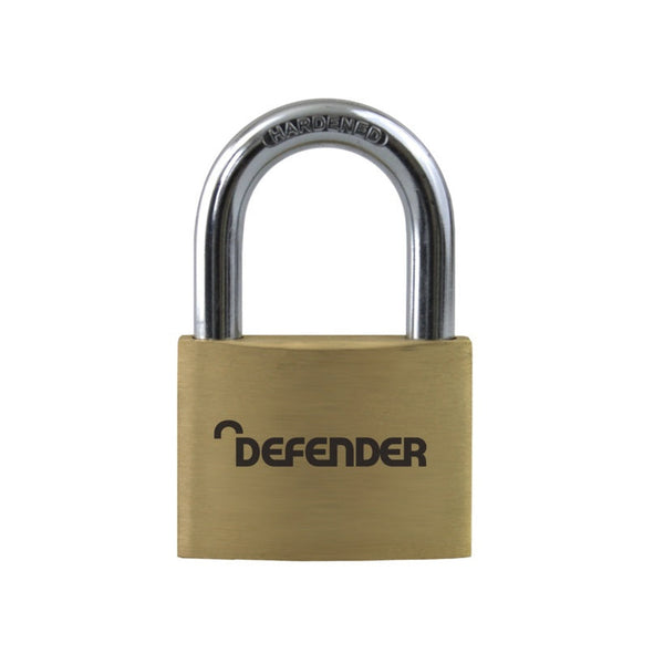 Defender 60mm solid brass padlock