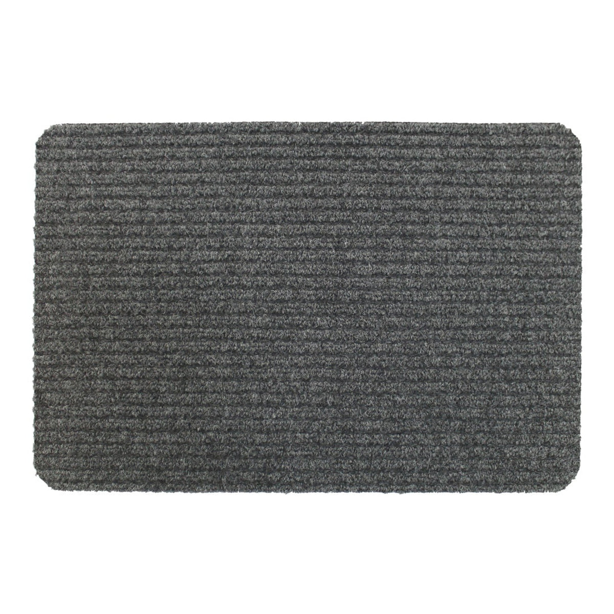 Delta Ribbed Indoor Doormat 40 x 60cm - Light Grey, view 2