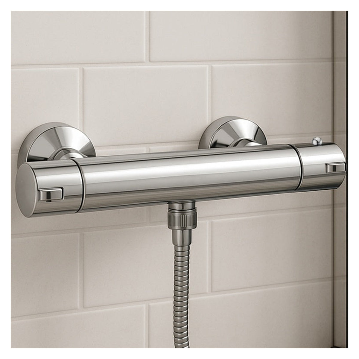 Deva chrome thermostatic bar shower valve with fast fix kit, view 3