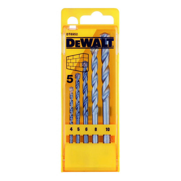 DeWalt 5 piece masonry drill bit set