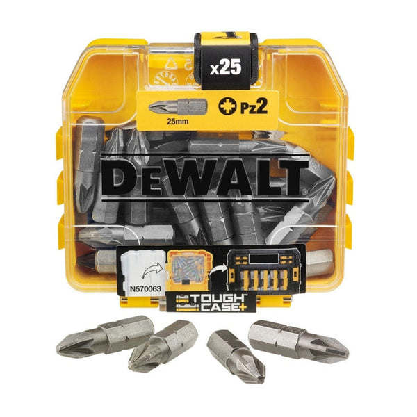 DeWalt PZ2 25mm screwdriver bits, 25 piece Tic Tac box