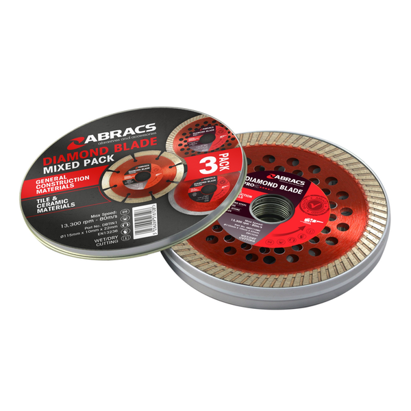 Diamond Blade Tin Mixed 3 Pack - 115mm