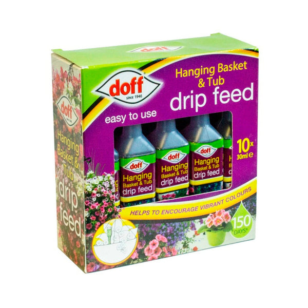 Pack of 10 Doff drip feeders for baskets and tubs