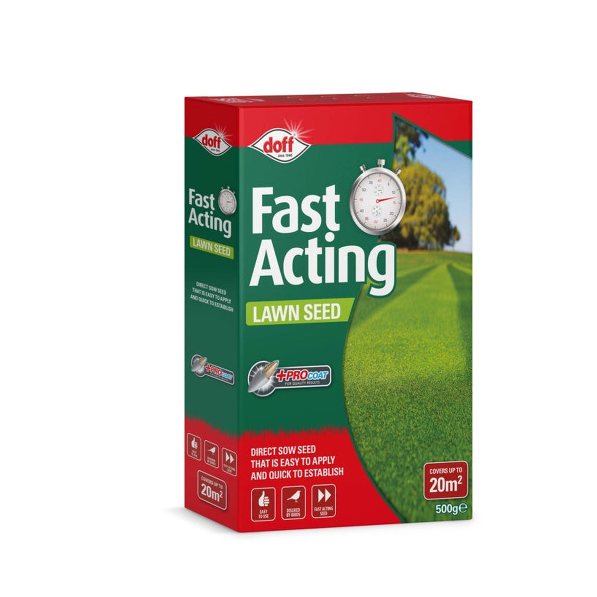 Doff Fast Acting Lawn Seed with Procoat 500g