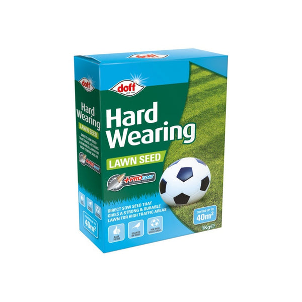 Doff Hardwearing Lawn Seed with Procoat 1kg pack