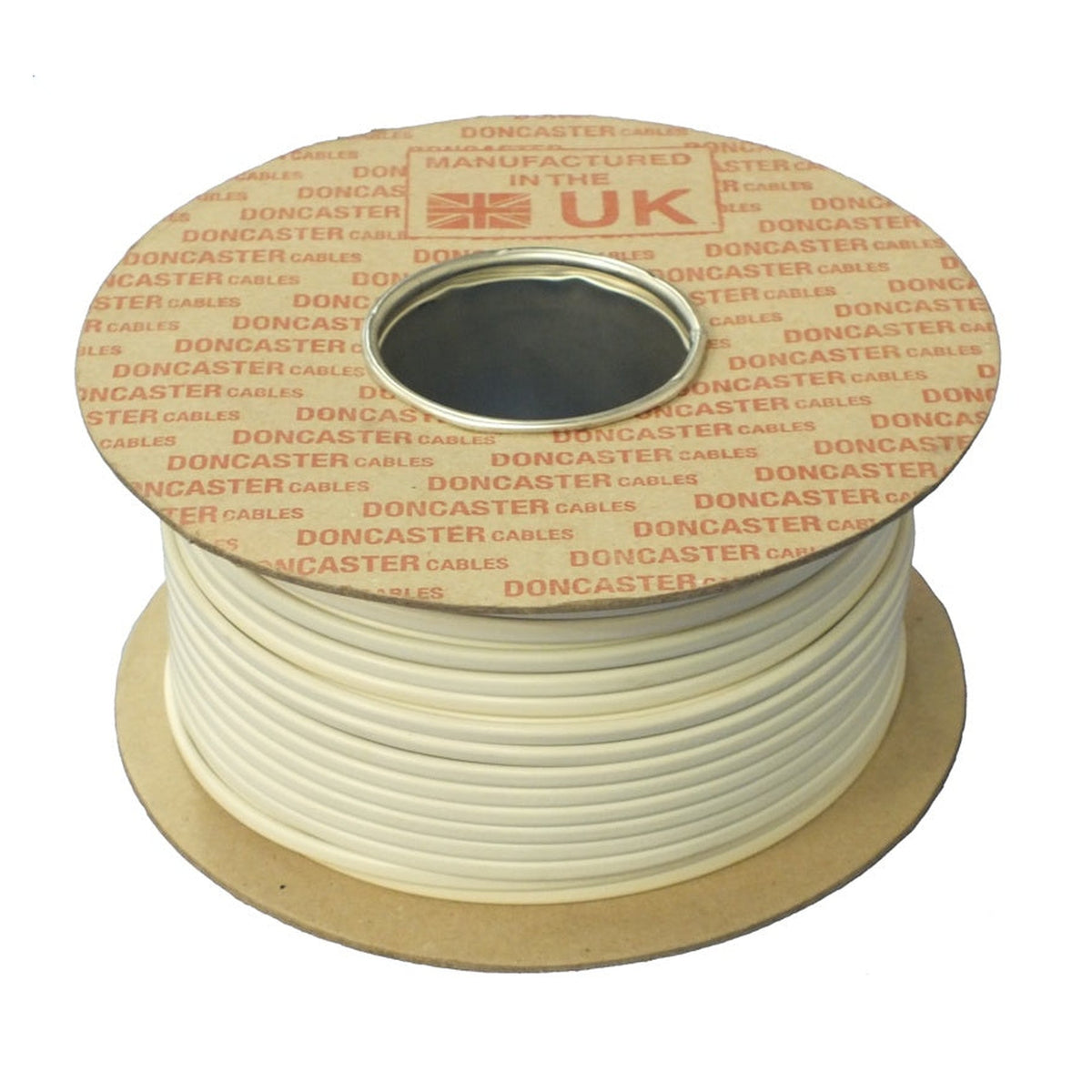 Doncaster Cable 2 core white flat flex 100m