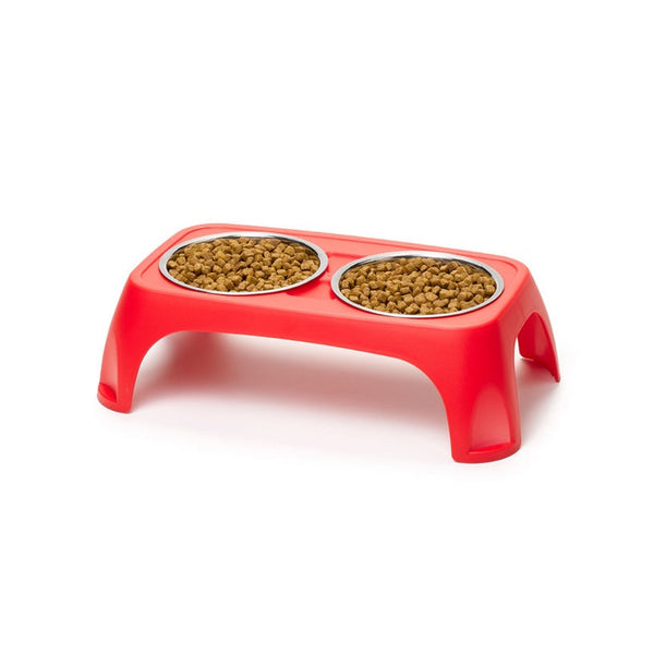 Double Elevated Pet Bowl - Assorted Colours