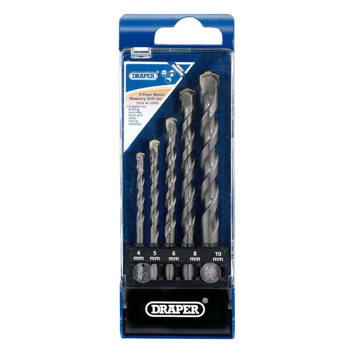 Draper 5 piece masonry drill set
