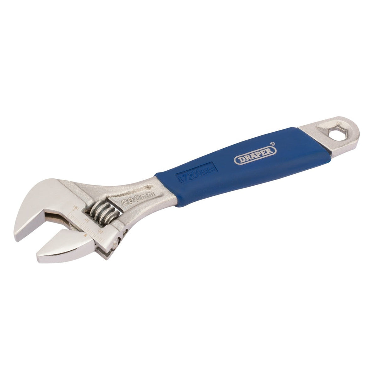 Draper 200mm soft grip adjustable wrench