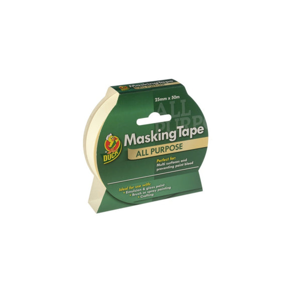 Duck Tape beige masking tape 25mm x 50m roll
