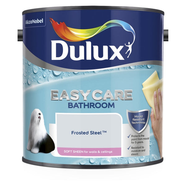 Dulux Easycare Bathroom Soft Sheen 2.5L in Frosted Steel