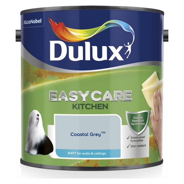 Dulux Easycare Kitchen Matt 2.5L tin in Coastal Grey