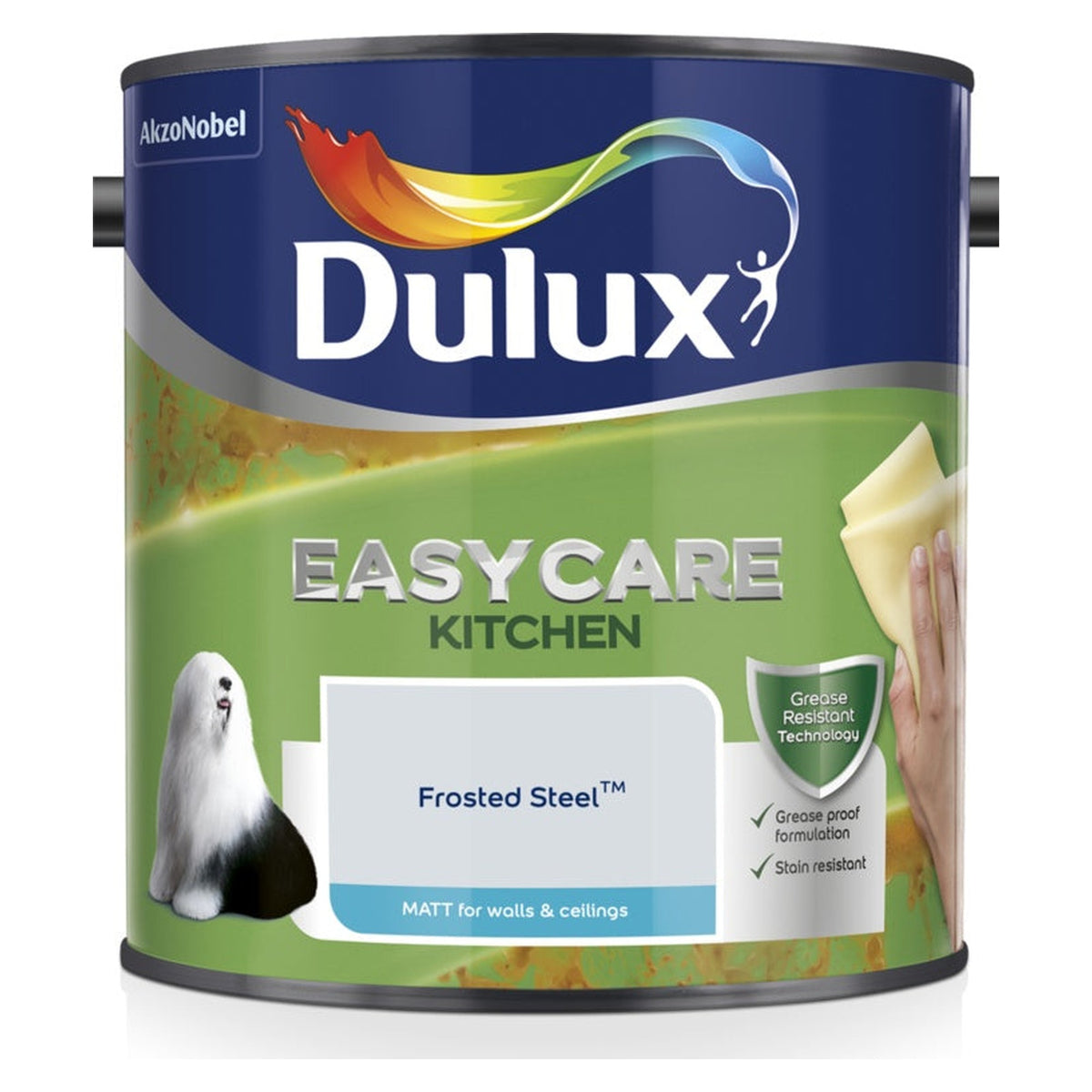 Dulux Easycare Kitchen Matt Frosted Steel 2.5L tin