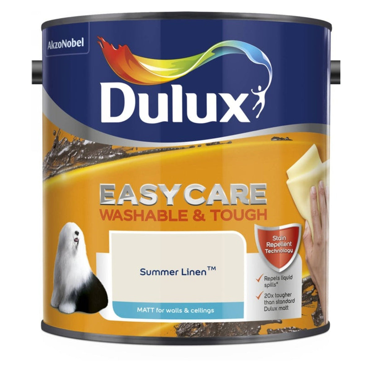 Dulux Easycare Matt 2.5L tin in Summer Linen