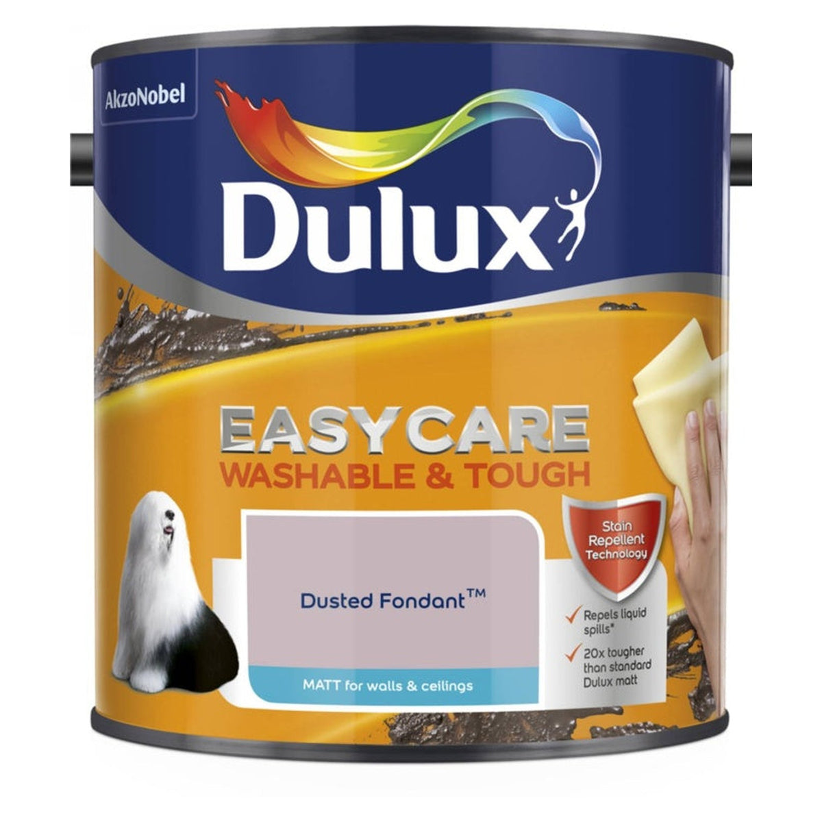 Dulux Easycare Matt Dusted Fondant 2.5L tin