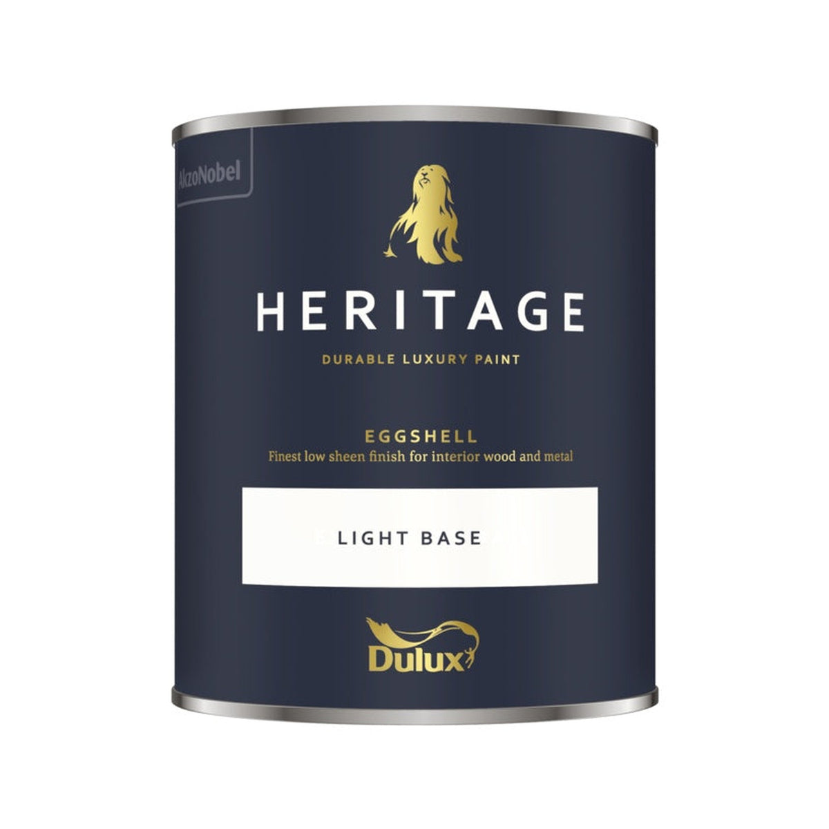 Dulux Heritage Eggshell 750ml tin in Light Base